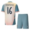 Virallinen pelipaita Manchester City Rodrigo 16 4. Paita 2024-25 Lyhythihainen - Lasten ( + Lyhyet housut )
